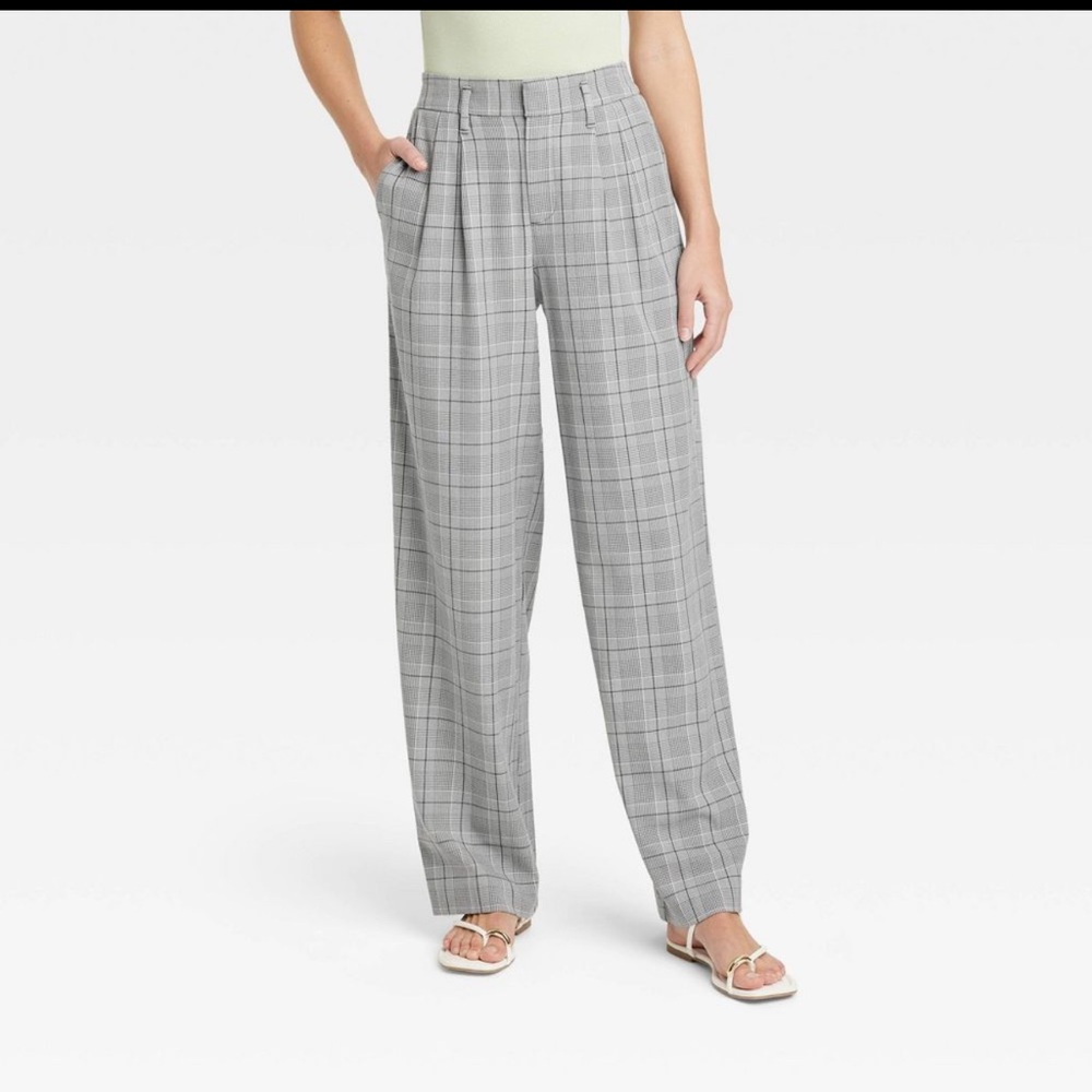 Women’s wild fable‎ wide leg plaid trouser pant